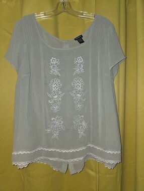 Torrid Sheer Olive Blouse  Size 2 (18/20)